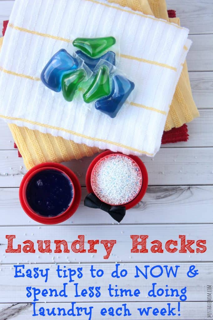 Laundry Hacks Easy tips to do NOW and spend less time doing laundry each week!