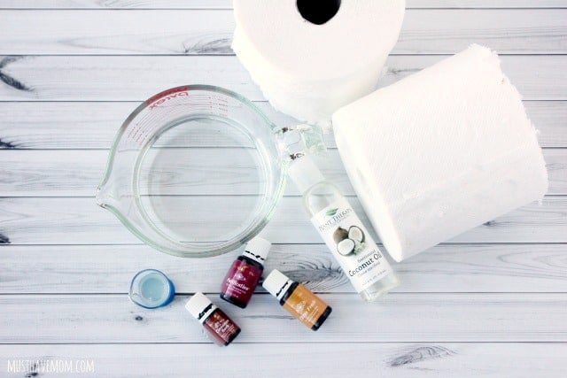 DIY Facial Wipes ingredients