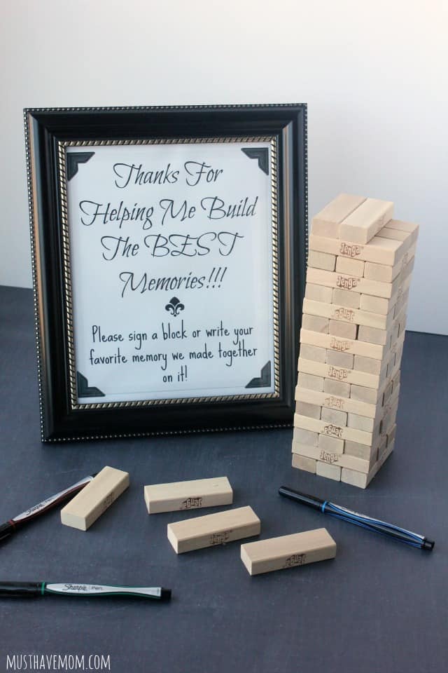 Graduation Party Guest Book Idea With Free Printable!