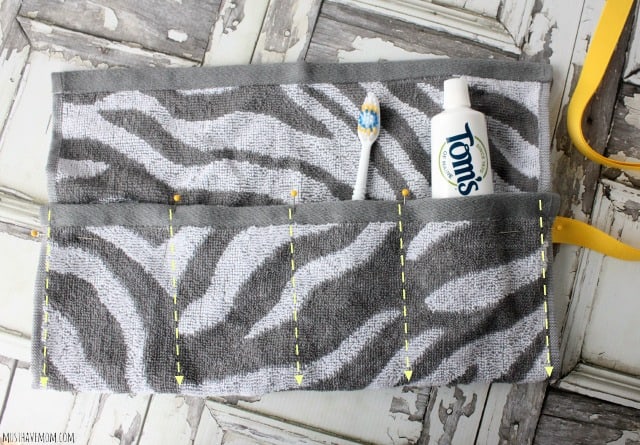 How to sew a reusable toothbrush holder
