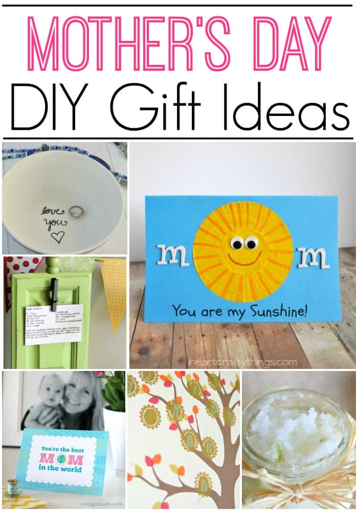 20 DIY Mother's Day Gift Ideas that are perfect for anyone from kids to adults! Mom will love these DIY gifts for Mother's Day!
