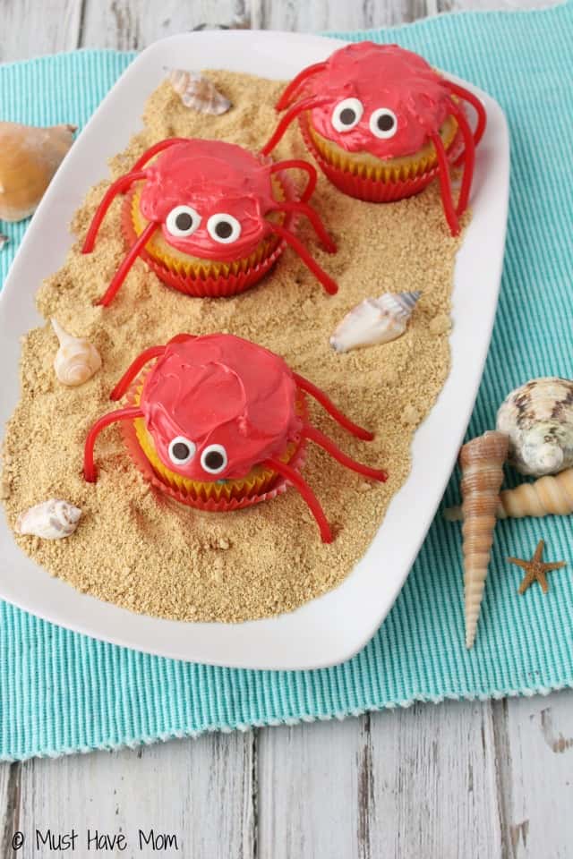 How To Make Cute Crab Cupcakes For A Beach Party!