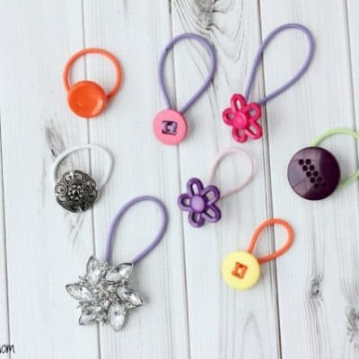 How To Turn A Button Into A Hair Tie In 5 Seconds Or Less!