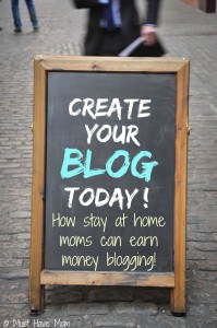 How Stay At Home Moms Can Earn Money Blogging! How one mom started blogging and makes a living off it. She's sharing her secrets and showing you how to make money blogging!