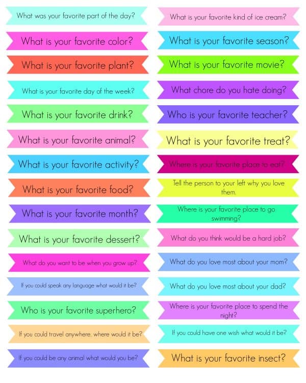 Free Conversation Starters printable Must Have Mom