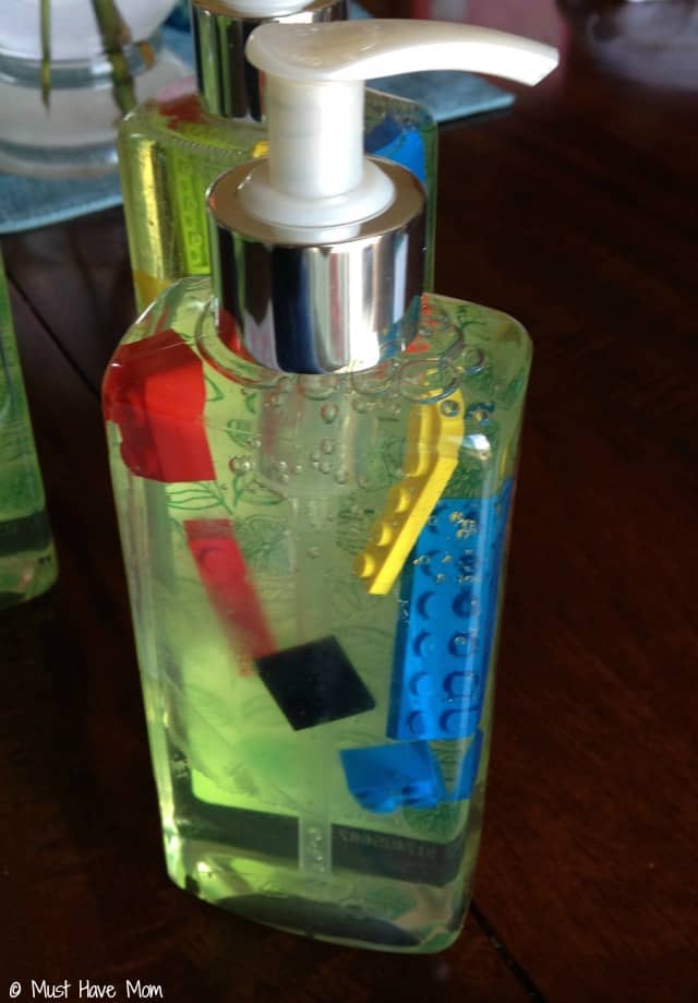Make your own DIY lego hand soap! Love this idea!