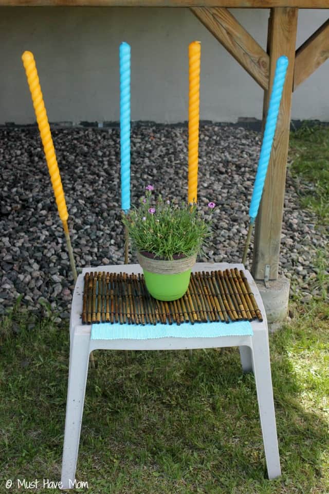 DIY Outdoor Oasis with DIY Flower Pot tutorial too!