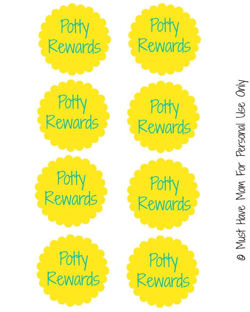 Free Potty Training Rewards Sign