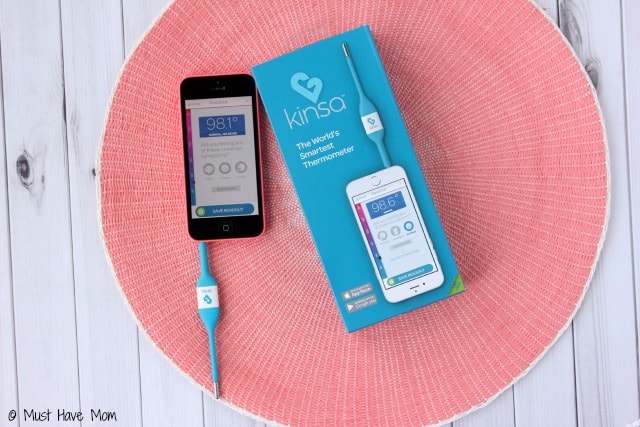 Kinsa Thermometer tracks your symptoms, temperatures, and more to easily care for a sick child! Plus homemade pedialyte recipe!