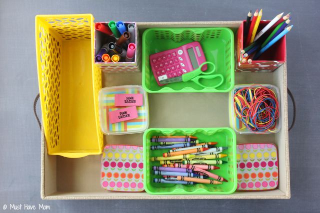 Kids Desk Organizer and Portable Homework Station