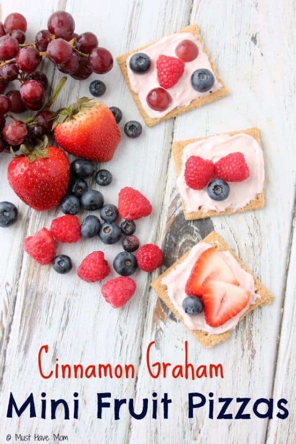 Cinnamon Graham Mini Fruit Pizzas Recipe