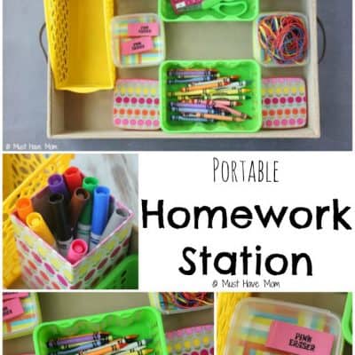 DIY Homework Station Idea