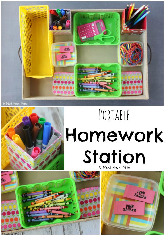 DIY Homework Station Idea