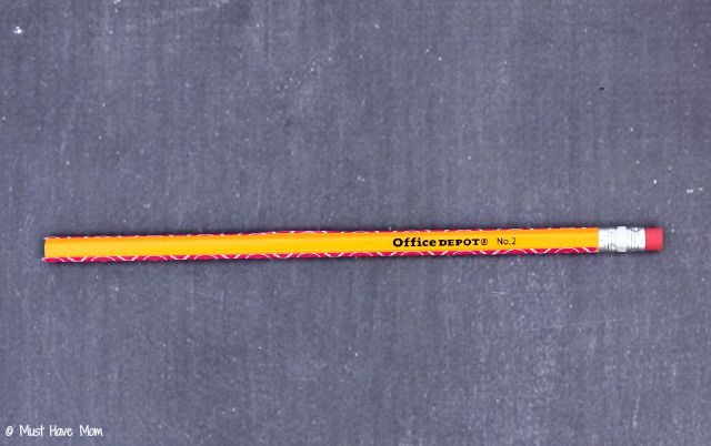 DIY Washi Tape Pencils Tutorial.  Custom pencils on a dime! Personalized school supplies too!