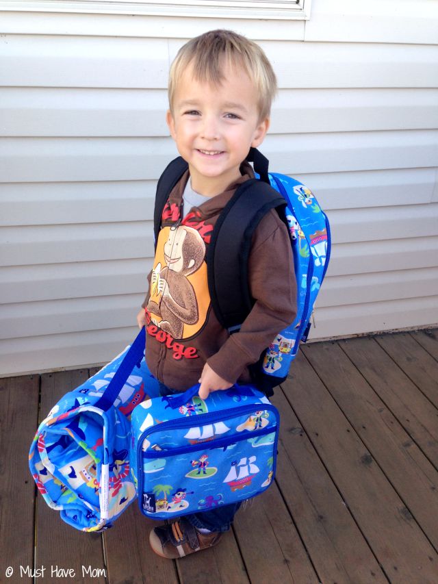 preschool backpack and lunchbox