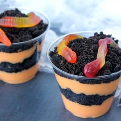 Halloween Orange Scream Pudding Cups Recipe!