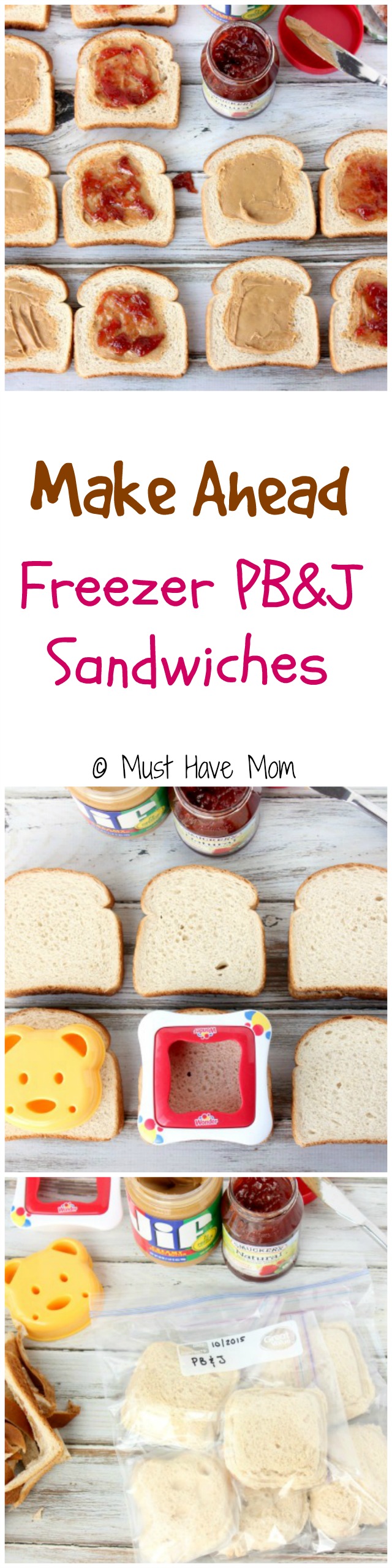 Make Ahead Freezer PJ&J Sandwiches. Do this to make your own homemade uncrustables! Make the peanut butter & jelly sandwich and then freeze for later! Complete how to and tips!