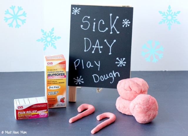 Homemade Peppermint & Eucalyptus Sick Day Play Dough For Sick Kids to Have Quiet Play and Help Clear Up Their Sinuses At The Same Time!