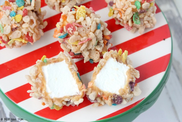 Marshmallow Caramel Rice Krispies Treats Recipe! Just like my mom always made! SO yummy. I always get asked for this recipe!