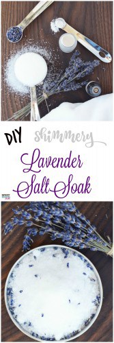 DIY Shimmery Lavender Bath Salt Recipe - Must Have Mom