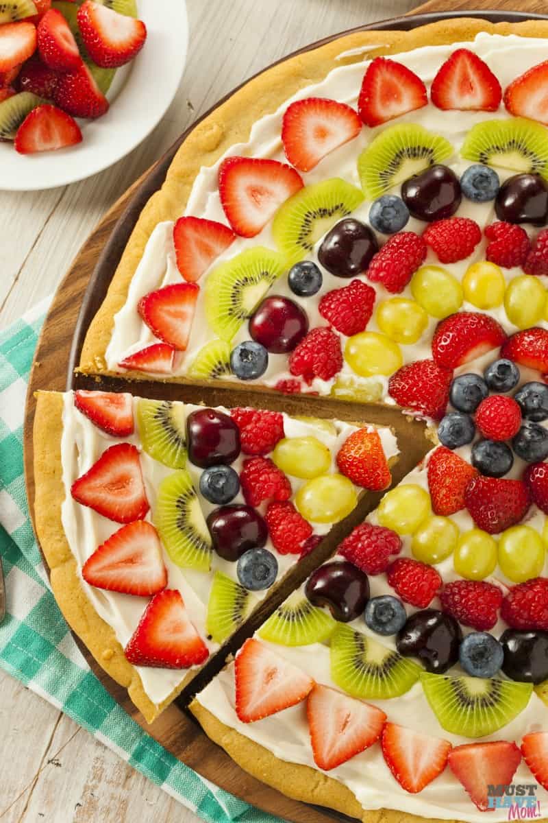 Best Ever Homemade Fruit Pizza Recipe. Make fruit pizza from scratch with this super easy recipe that tastes amazing and so much better than store bought sugar cookie dough! I can't believe how good this recipe is!