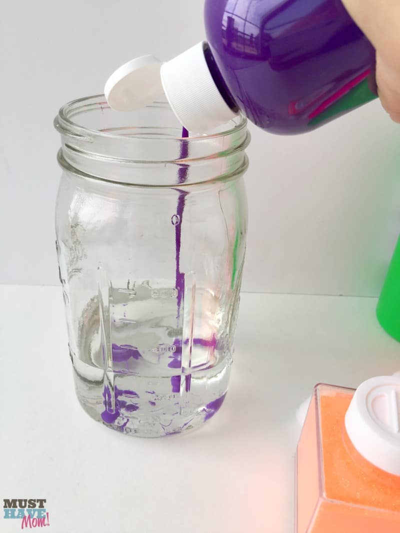 Disney Star Darlings Galaxy Jar Craft Idea with step by step instructions! Fun galaxy jar that can be used as a calming jar or decoration. Inspired by Star Darlings book series. Great kids DIY project. Rainy day craft!