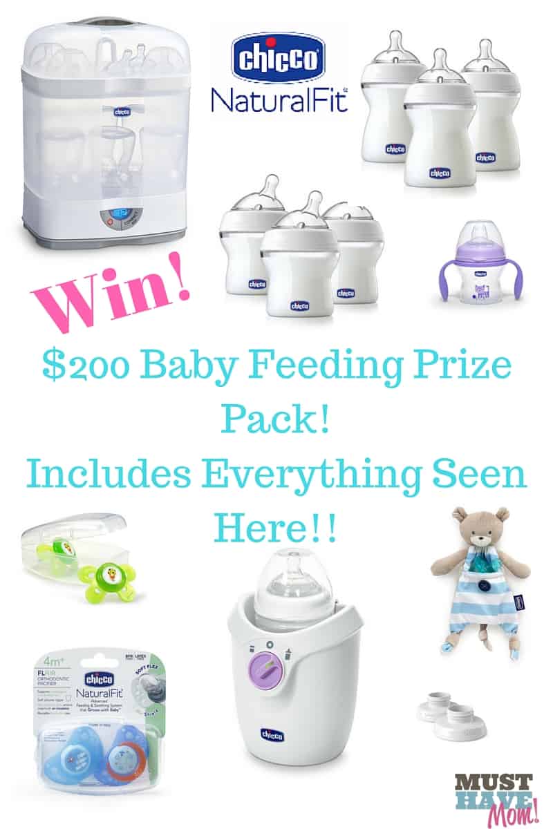 Win a $200 Baby Feeding Prize Pack With Everything You Need To Get Baby Started! Win everything pictured here!