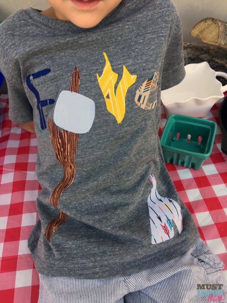 custom camping birthday shirt