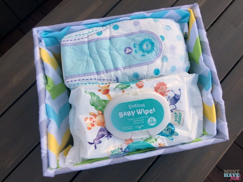 How To Turn a Diaper Box Into A Fabric Covered Basket! No Sew!