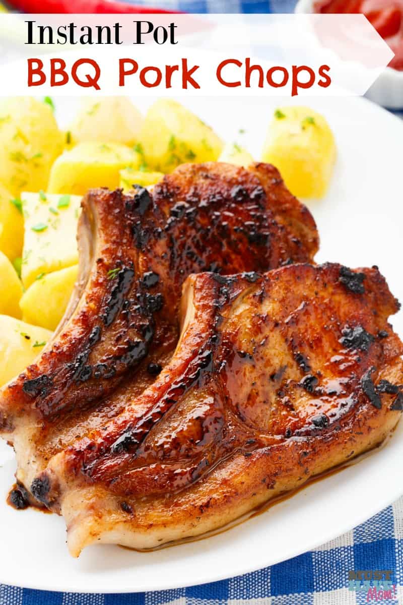 Instant Pot BBQ Pork Chops by Must Have Mom - WEEKEND POTLUCK 486