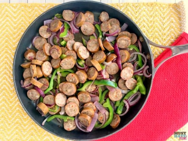 20 Minute Sausage and Pepper Cajun Alfredo Recipe! - Must Have Mom