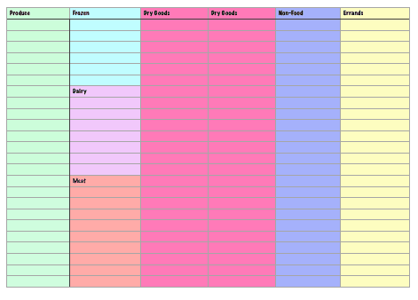 Free Printable Weekly Planner and Free Printable Weekly Shopping List. These are my favorite for organizing my week! Grid style charts and categorized shopping list. I used to pay a LOT for planners like this, now I use this one free!