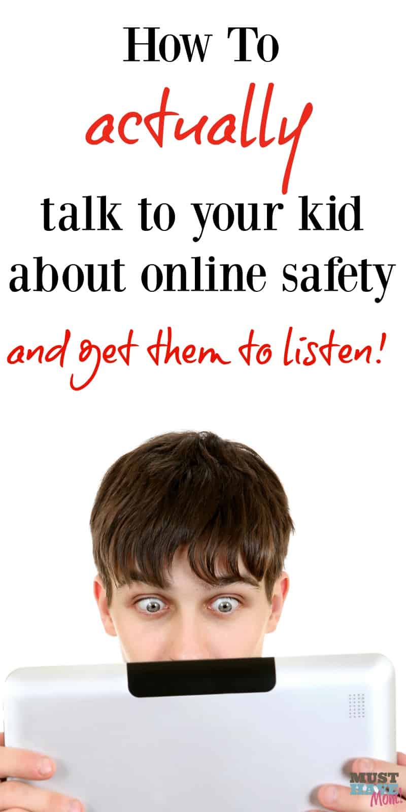 How to talk to your child about internet safety and online dangers and actually get them to listen!