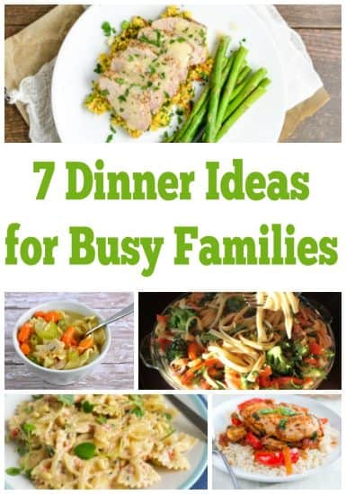 7 Weeknight Dinner Ideas For Busy Families! Weekly Meal Plan - Week 18 ...