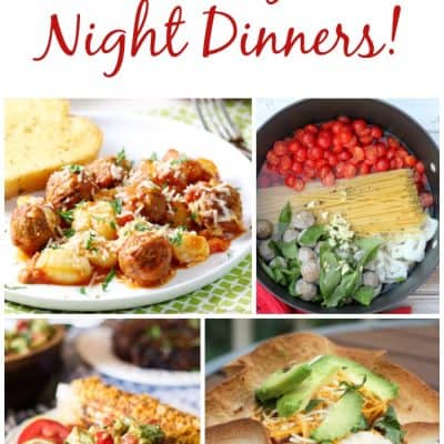7 Tasty Week Night Dinners! Weekly Meal Plan – Week 19