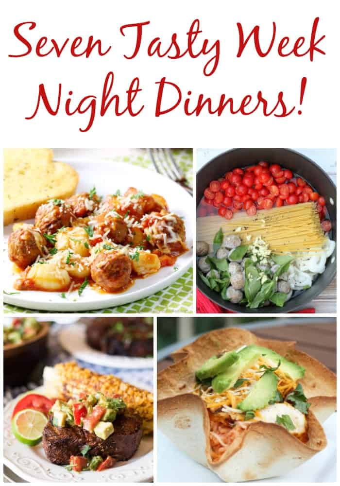 7 Tasty Week Night Dinners! Weekly Meal Plan - Week 19 ...