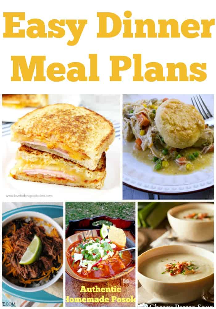 easy dinner meal plans