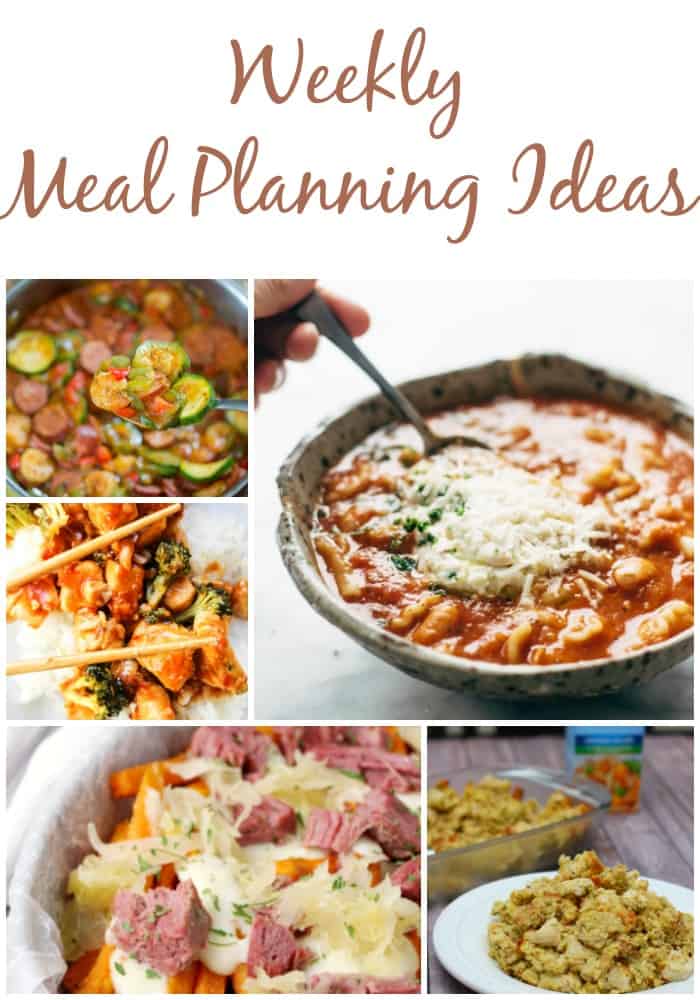 weekly meal planning ideas