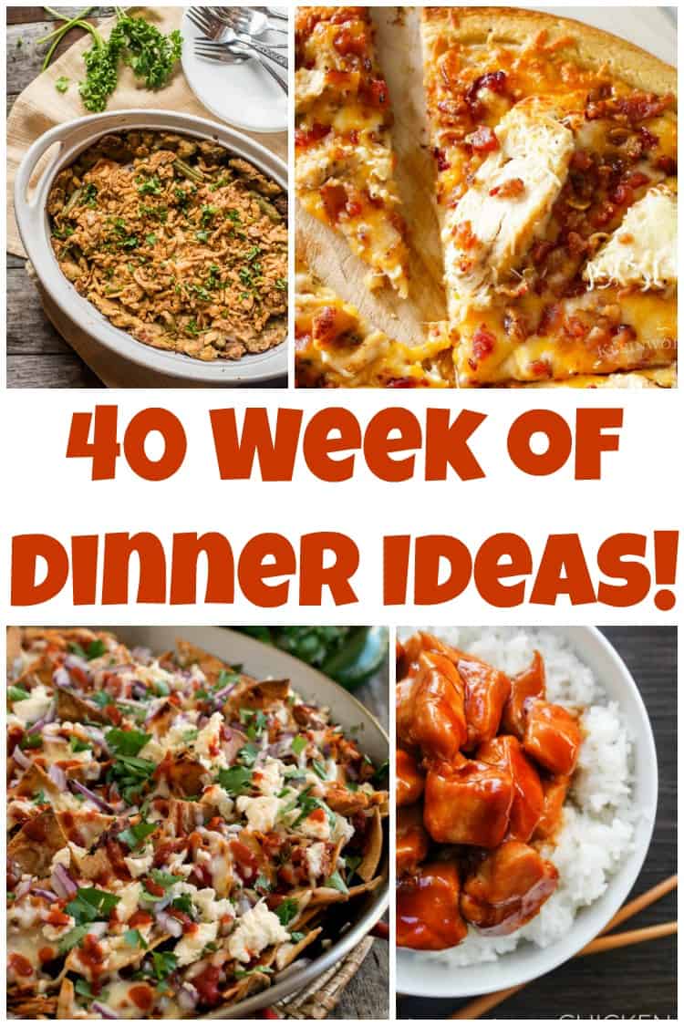 Week 40 of Dinner Ideas