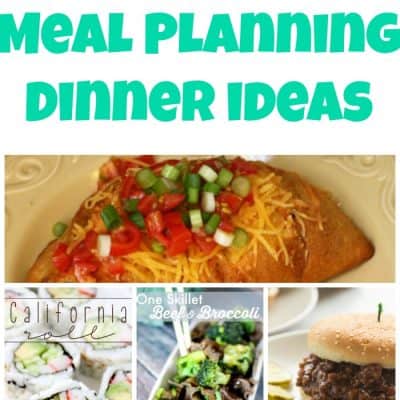 Weekly Meal Planning Dinner Ideas – Week 43