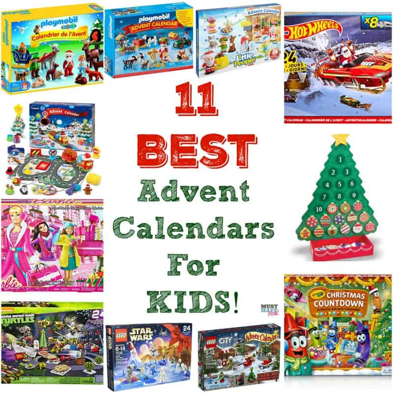 11 best advent calendars for kids! The most popular kids advent calendars! There are advent calendars for toddlers, school-age kids and every interest!