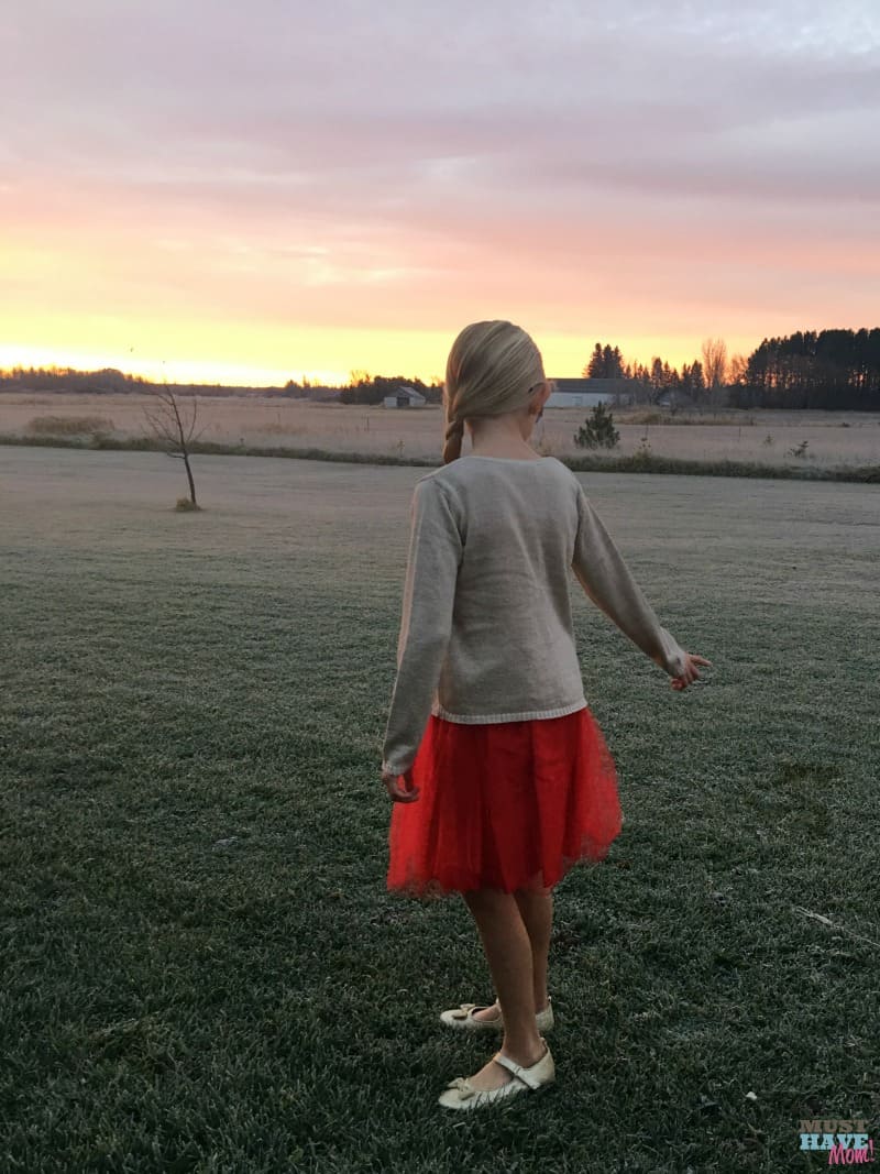 Girls Christmas outfit idea! Affordable Christmas dress with sweater and shoes. Love this ensemble.