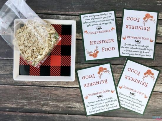 Santa's Magic Reindeer Food with Free Printable Bag Topper & Poem ...