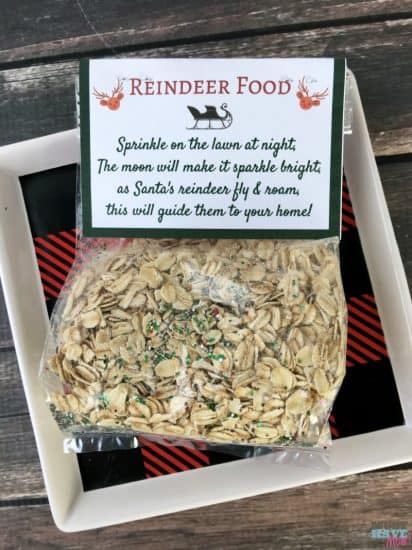 Santa's Magic Reindeer Food with Free Printable Bag Topper & Poem ...
