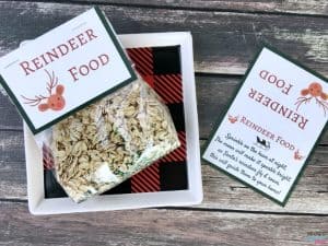 Santa's Magic Reindeer Food with Free Printable Bag Topper & Poem ...