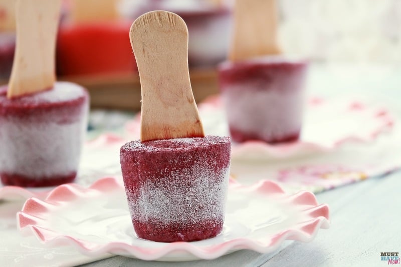 blueberry frozen yogurt pops