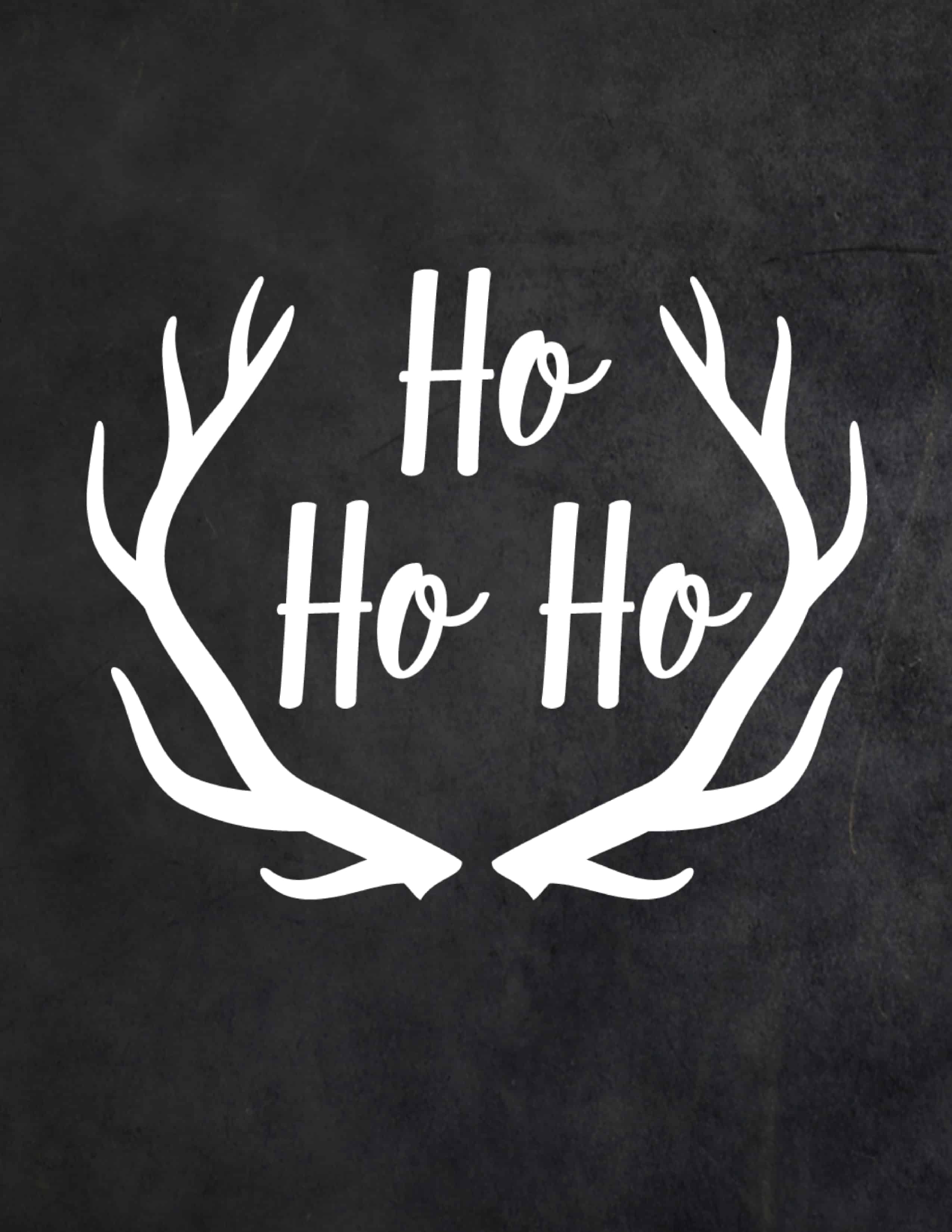 Free Rustic Farmhouse Chalkboard Printable Christmas Decor Ideas 