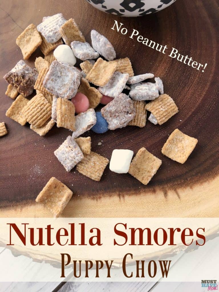 Smores Nutella Puppy Chow Recipe! Puppy Chow Recipe Without Peanut