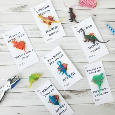 Dinosaur Free Printable Kids Valentine Cards