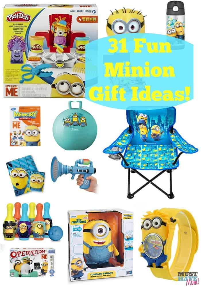 31 Fun Minion Gift Ideas! These minion gifts are perfect for kids of all ages. Love the unique ideas.